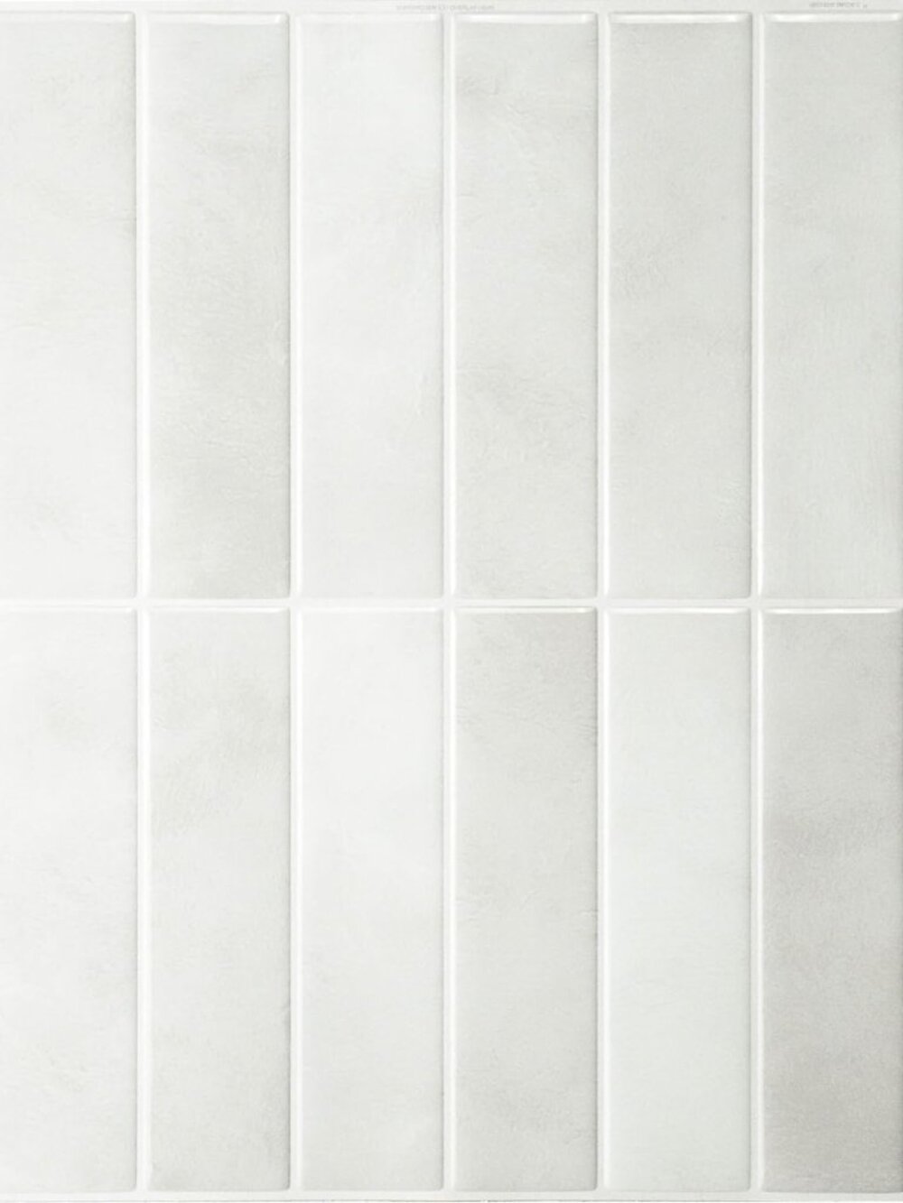 Peel and Stick backsplash, Stacked White & Grey, 11.43"x9"